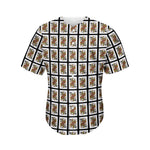 Queen Of Spades Playing Card Pattern Print Men's Baseball Jersey