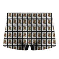 Queen Of Spades Pattern Print Men's Boxer Briefs