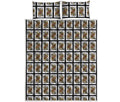 Queen Of Spades Playing Card Pattern Print Quilt Bed Set