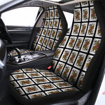 Queen Of Spades Playing Card Pattern Print Universal Fit Car Seat Covers