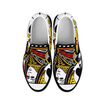 Queen Of Spades Playing Card Print Black Slip On Shoes