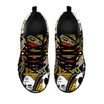 Queen Of Spades Playing Card Print Black Sneakers