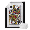 Queen Of Spades Playing Card Print Blanket