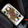Queen Of Spades Playing Card Print Car Center Console Cover