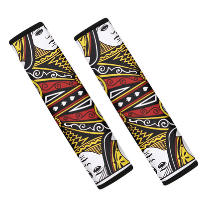 Queen Of Spades Playing Card Print Car Seat Belt Covers