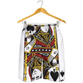 Queen Of Spades Playing Card Print Men's Shorts