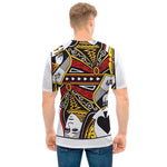 Queen Of Spades Playing Card Print Men's T-Shirt