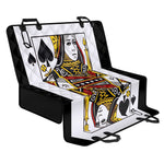 Queen Of Spades Playing Card Print Pet Car Back Seat Cover