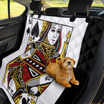 Queen Of Spades Playing Card Print Pet Car Back Seat Cover