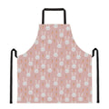 Rabbit And Carrot Pattern Print Apron