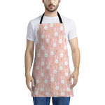 Rabbit And Carrot Pattern Print Apron