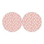 Rabbit And Carrot Pattern Print Car Coasters