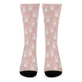 Rabbit And Carrot Pattern Print Crew Socks