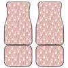 Rabbit And Carrot Pattern Print Front and Back Car Floor Mats