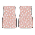 Rabbit And Carrot Pattern Print Front Car Floor Mats