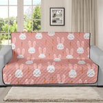 Rabbit And Carrot Pattern Print Futon Protector