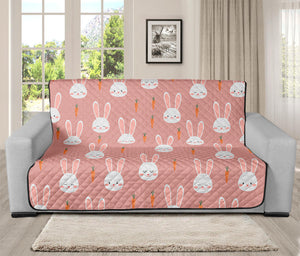 Rabbit And Carrot Pattern Print Futon Protector