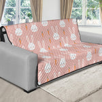 Rabbit And Carrot Pattern Print Futon Protector