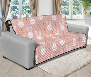 Rabbit And Carrot Pattern Print Futon Protector