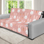 Rabbit And Carrot Pattern Print Futon Protector