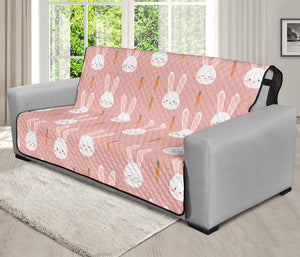 Rabbit And Carrot Pattern Print Futon Protector