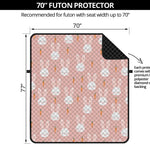 Rabbit And Carrot Pattern Print Futon Protector