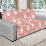 Rabbit And Carrot Pattern Print Futon Protector