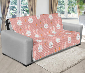 Rabbit And Carrot Pattern Print Futon Protector