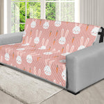 Rabbit And Carrot Pattern Print Futon Protector