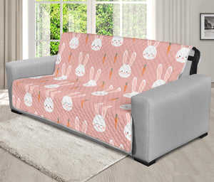 Rabbit And Carrot Pattern Print Futon Protector