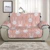 Rabbit And Carrot Pattern Print Half Sofa Protector