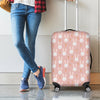 Rabbit And Carrot Pattern Print Luggage Cover