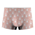 Rabbit And Carrot Pattern Print Men's Boxer Briefs