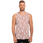 Rabbit And Carrot Pattern Print Men's Tank Top