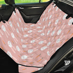 Rabbit And Carrot Pattern Print Pet Car Back Seat Cover