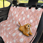 Rabbit And Carrot Pattern Print Pet Car Back Seat Cover