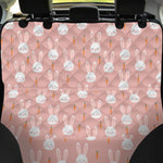 Rabbit And Carrot Pattern Print Pet Car Back Seat Cover