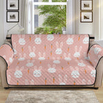 Rabbit And Carrot Pattern Print Sofa Protector