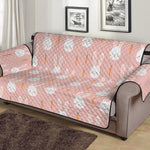 Rabbit And Carrot Pattern Print Sofa Protector