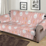 Rabbit And Carrot Pattern Print Sofa Protector