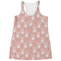 Rabbit And Carrot Pattern Print Women's Racerback Tank Top