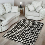 Rabbit And Cat Pattern Print Area Rug