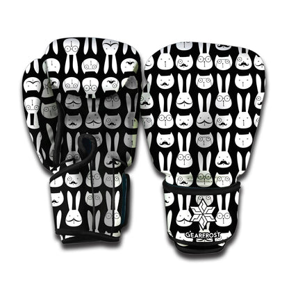 Rabbit And Cat Pattern Print Boxing Gloves