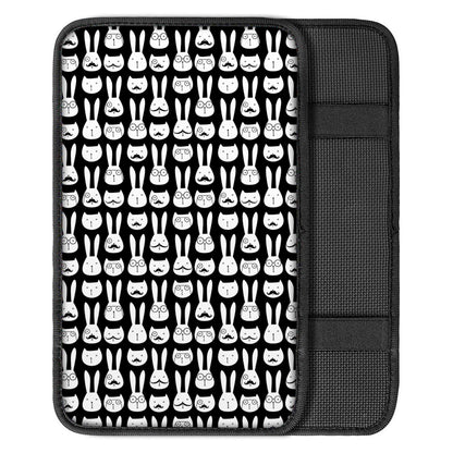 Rabbit And Cat Pattern Print Car Center Console Cover
