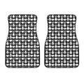 Rabbit And Cat Pattern Print Front Car Floor Mats