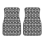 Rabbit And Cat Pattern Print Front Car Floor Mats
