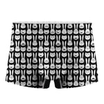Rabbit And Cat Pattern Print Men's Boxer Briefs