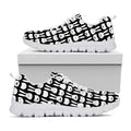 Rabbit And Cat Pattern Print White Running Shoes