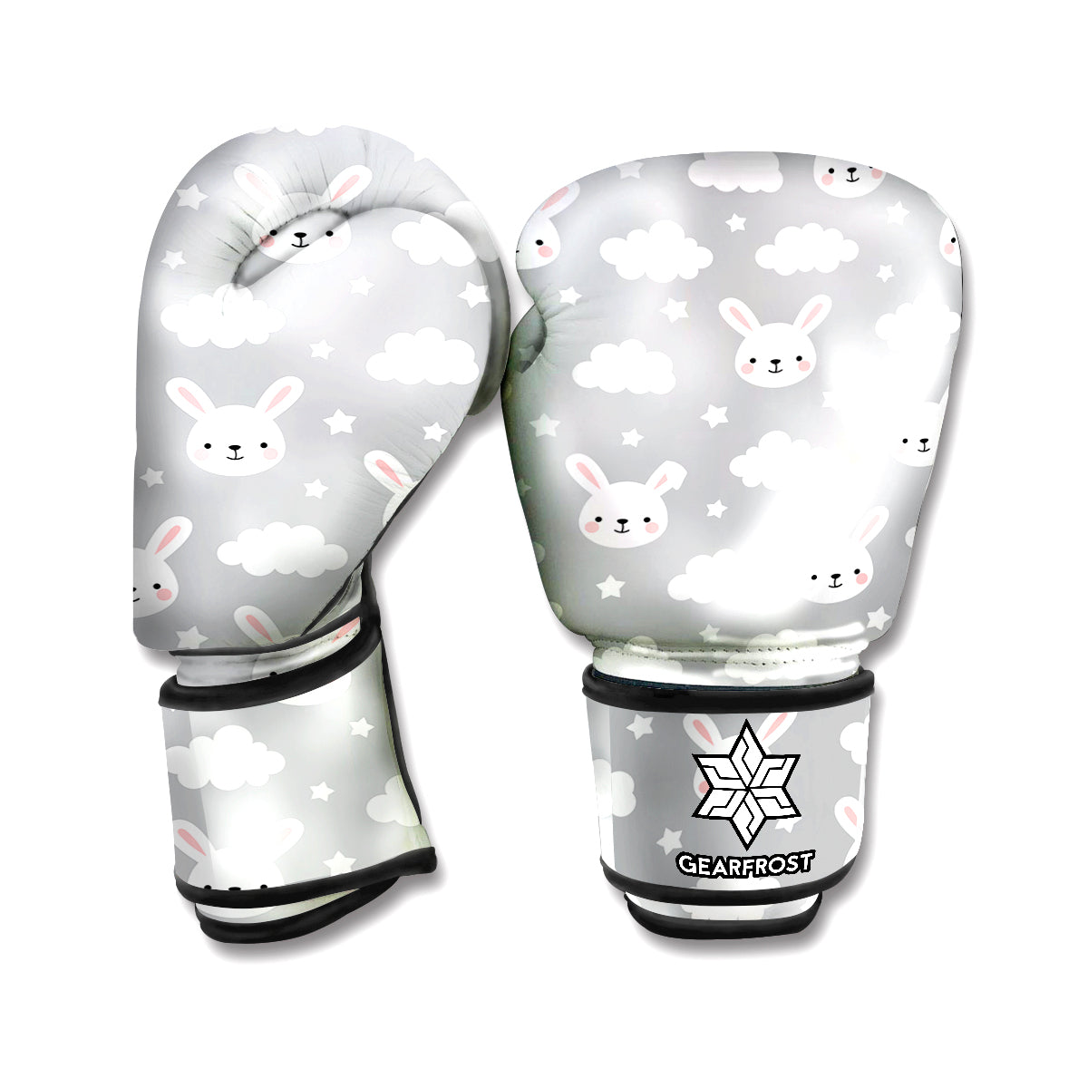 Rabbit And Cloud Pattern Print Boxing Gloves