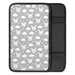 Rabbit And Cloud Pattern Print Car Center Console Cover